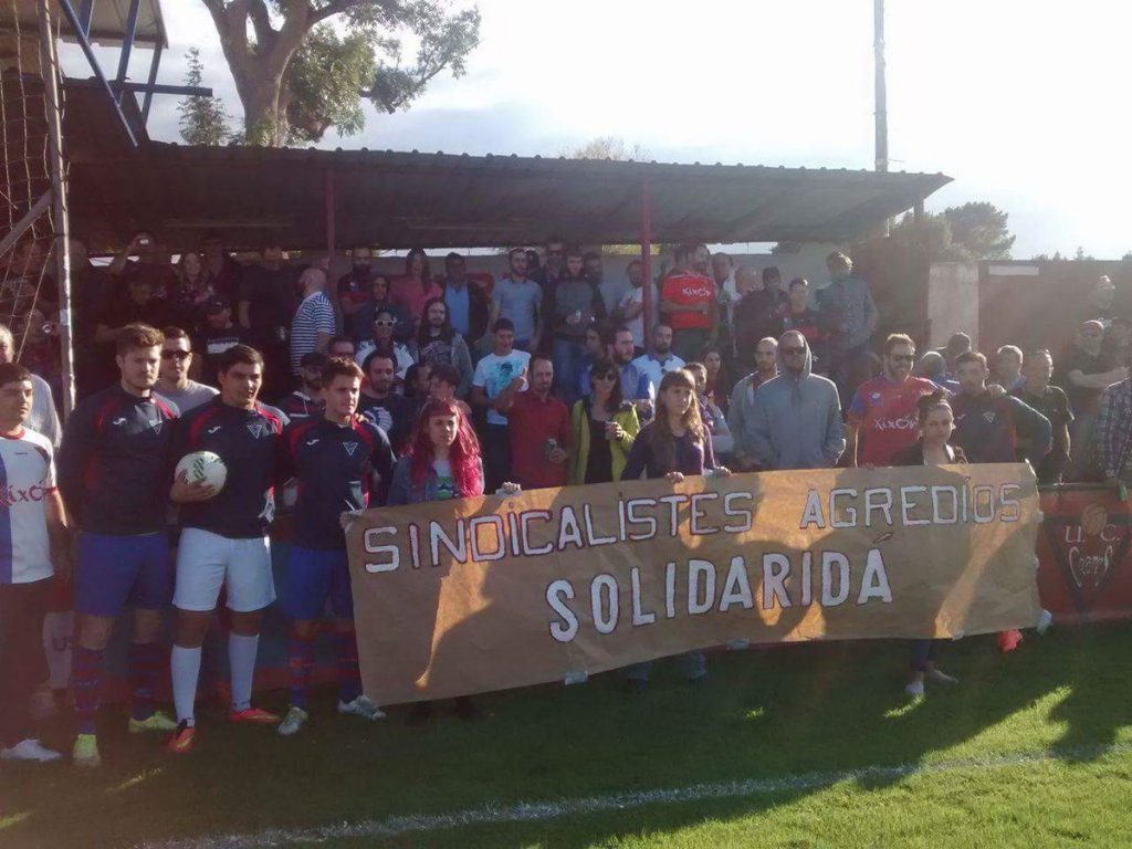 Acto de solidaridad del UC. Ceares 